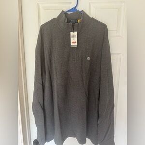 New Polo Ralph Lauren Men’s Big & Tall Estate - Rib Quarter - Zip Pullover